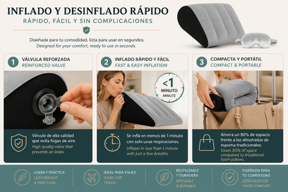 Inflatable Wedge Pillow for Better Sleep