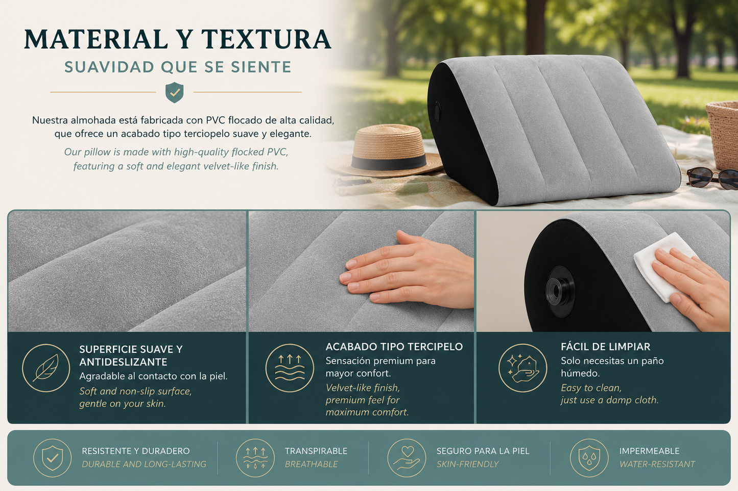 Inflatable Wedge Pillow for Better Sleep