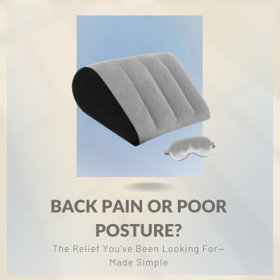Inflatable Wedge Pillow for Better Sleep