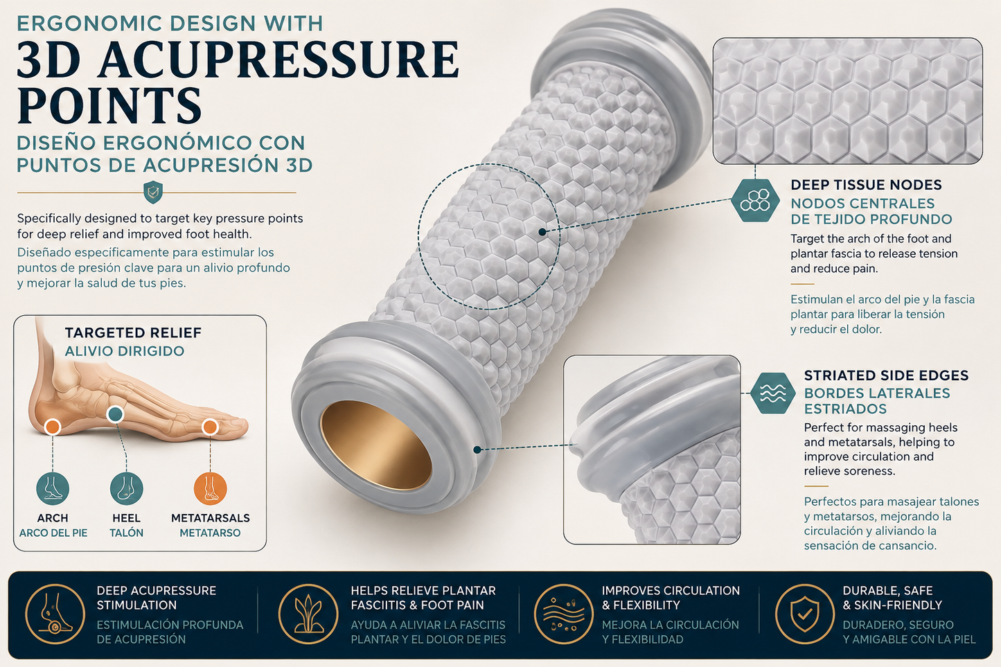 Foot Roller Massager for Plantar Fasciitis