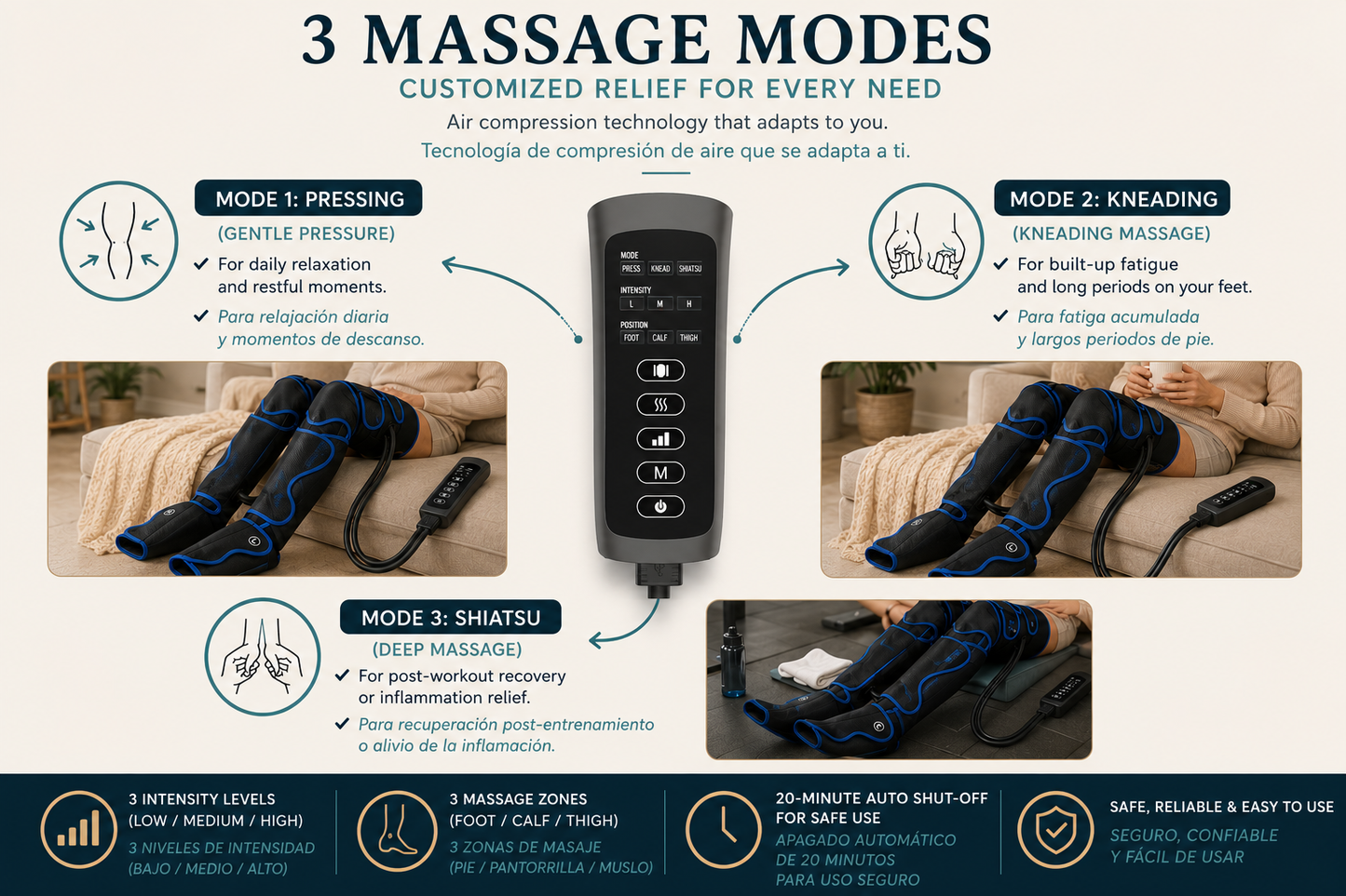 Full-Leg Air Compression Massager